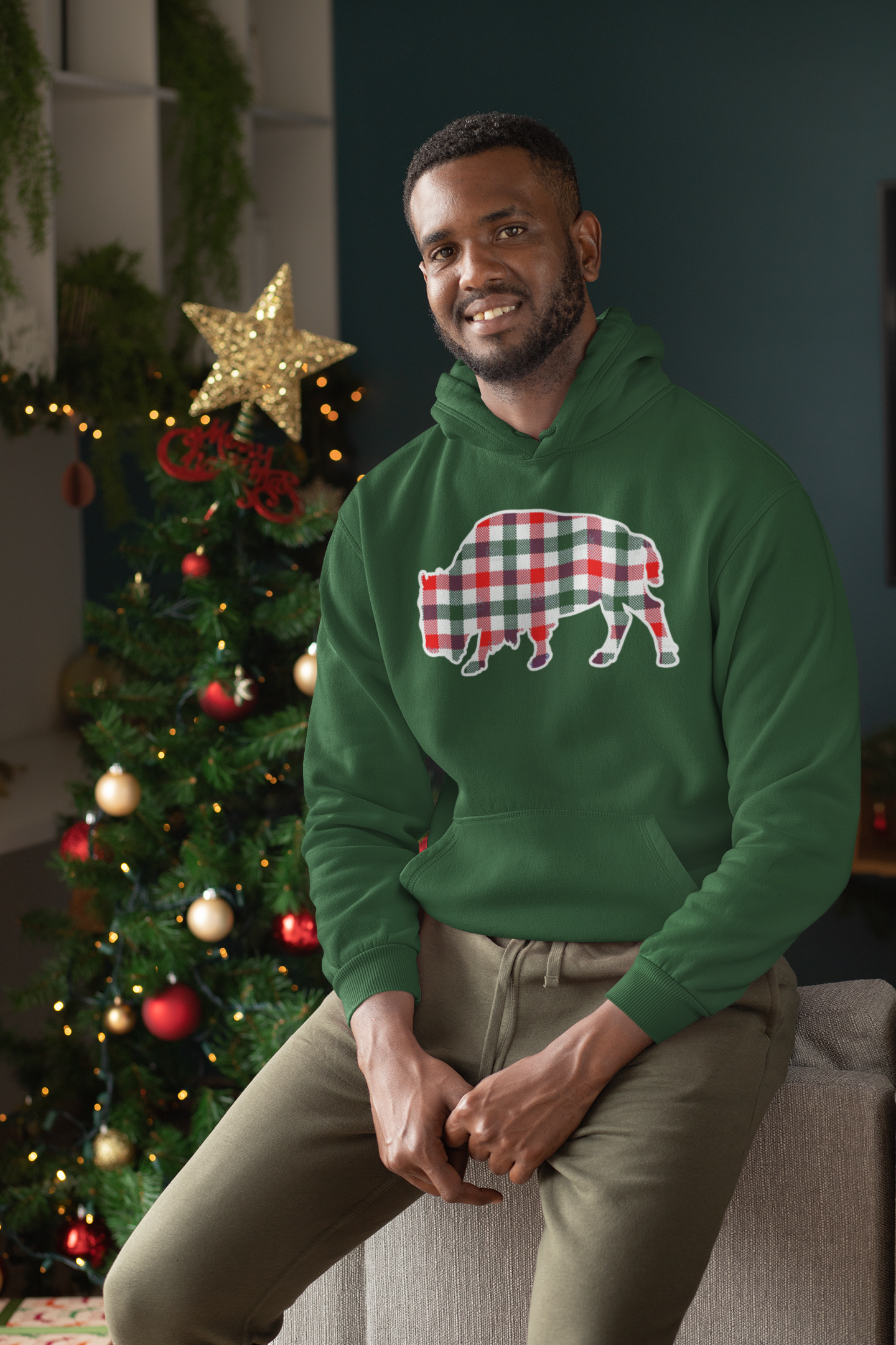 The Plaid Buffalo Christmas Hoodie